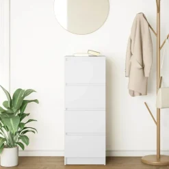Discount vidaXL Skänk 37,5x35x99 cm konstruerat trä Vit