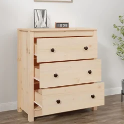 vidaXL Skänk 70x35x80 cm massiv furu