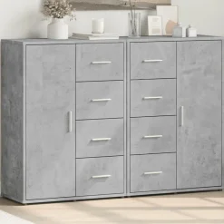 Sale vidaXL Skänkar 2 st 60x31x84 cm konstruerat trä Betonggrå