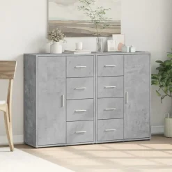 Sale vidaXL Skänkar 2 st 60x31x84 cm konstruerat trä Betonggrå