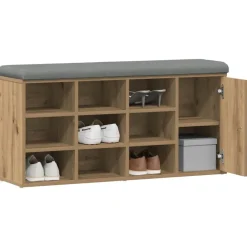 Best vidaXL Skobänk hantverksmässig ek 102x32x50 cm konstruerat trä artisan ek