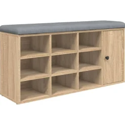 New vidaXL Skobänk sonoma-ek 102x32x50 cm konstruerat trä Sonoma ek