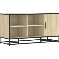 Online vidaXL Skobänk sonoma-ek 100x40x53,5 cm konstruerat trä och metall Sonoma ek