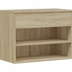 Discount vidaXL Skobänk sonoma-ek 60x30x45 cm konstruerat trä Sonoma ek