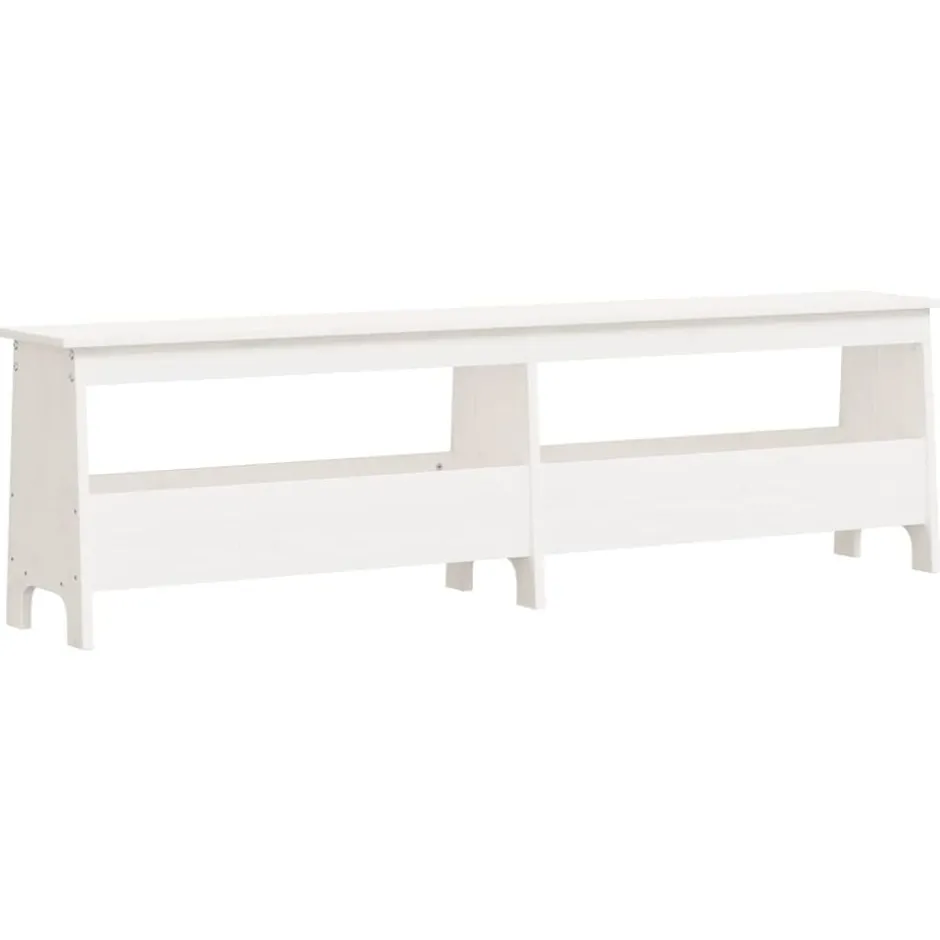 Sale vidaXL Skobänk 160x28x45 cm massiv furu Vit