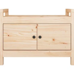vidaXL Skobänk 80x40x60 cm massiv furu