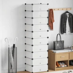 Clearance vidaXL Skoförvaring med 10 fack Vit