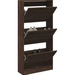 Best vidaXL Skohylla 60x21x125,5 cm konstruerat trä brun ek