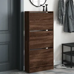 Best vidaXL Skohylla 60x21x125,5 cm konstruerat trä brun ek