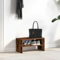 Sale vidaXL Skohylla stapelbar 60x30x30,5 cm Rökfärgad ek