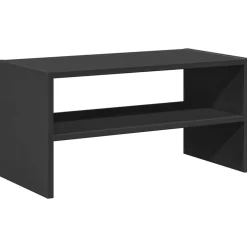 vidaXL Skohylla stapelbar svart ek 60x30x30,5 cm