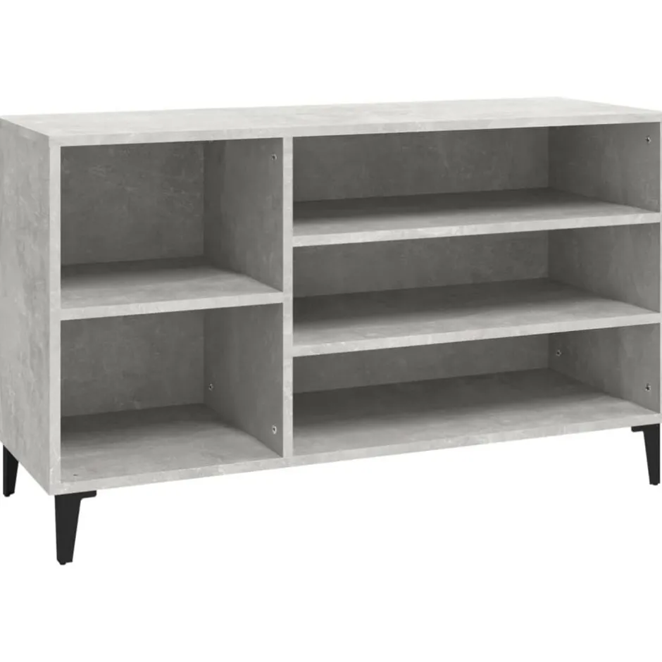 Online vidaXL Skoskåp 102x36x60 cm konstruerat trä Betonggrå