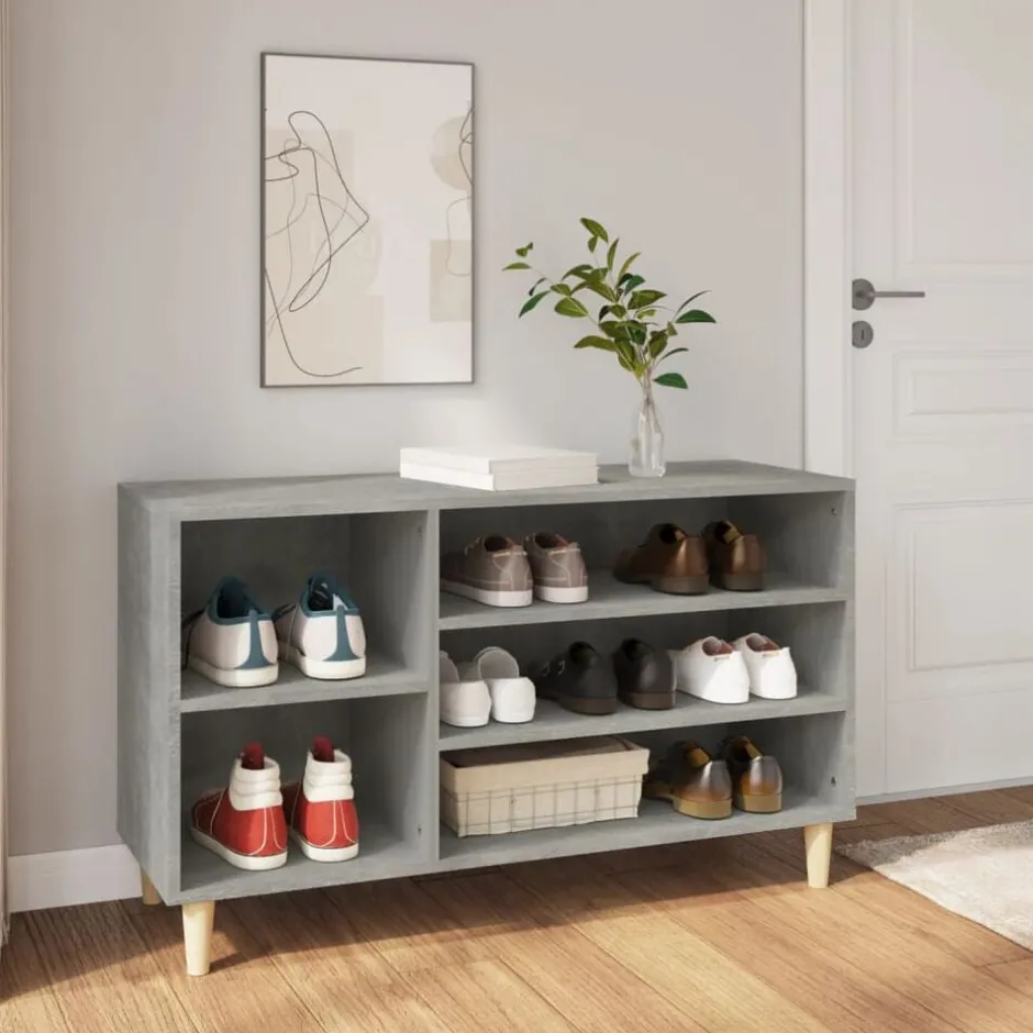 Sale vidaXL Skoskåp 102x36x60 cm konstruerat trä Betonggrå