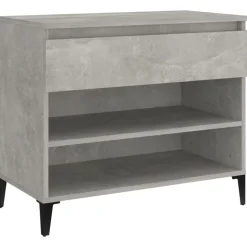 vidaXL Skoskåp 70x36x60 cm konstruerat trä Betonggrå