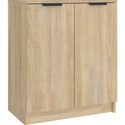 Discount vidaXL Skoskåp sonoma-ek 59x35x70 cm konstruerat trä Sonoma ek