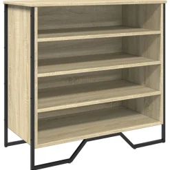 vidaXL Skoskåp sonoma-ek 80x38x78 cm konstruerat trä