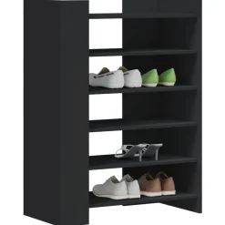 Sale vidaXL Skoskåp 74,5x37,5x100 cm konstruerat trä Svart
