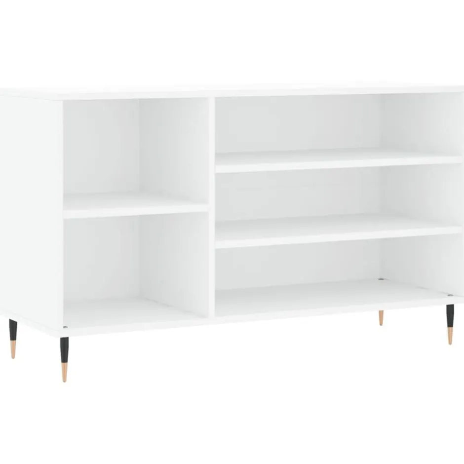 Best vidaXL Skoskåp 102x36x60 cm konstruerat trä Vit