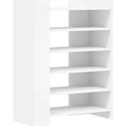 vidaXL Skoskåp vit 74,5x37,5x100 cm konstruerat trä