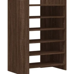 Best vidaXL Skoställ 74,5x37,5x100 cm konstruerat trä brun ek
