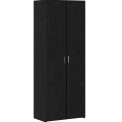 Discount vidaXL Skåp 2 pcs 70 x 42,5 x 185 cm Svart ek