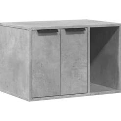 vidaXL Skåp för kattlåda betonggrå 60x40x40 cm konstruerat trä
