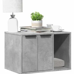vidaXL Skåp för kattlåda betonggrå 60x40x40 cm konstruerat trä