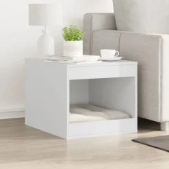 New vidaXL Skåp för kattlåda 47x59x42 cm konstruerat trä Vit