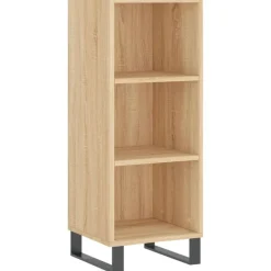 Online vidaXL Skåp sonoma-ek 34,5x32,5x90 cm konstruerat trä Sonoma ek