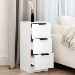 Discount vidaXL Skåp 30x30x70 cm konstruerat trä Vit