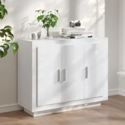 Hot vidaXL Skåp 92x35x75 cm konstruerat trä Vit