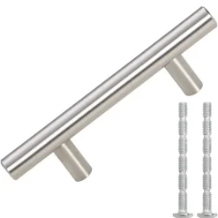 Discount vidaXL Skåphandtag 10 st 64 mm rostfritt stål Silver