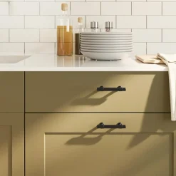 vidaXL Skåphandtag 10 st svart 96 mm rostfritt stål