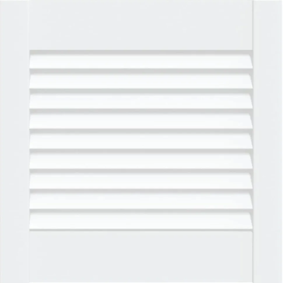vidaXL Skåplucka lamelldesign vit 39,5x39,4 cm massiv furu