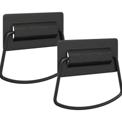 vidaXL Skåpshandtag 2 pcs Svart 85 x 45 mm Metall