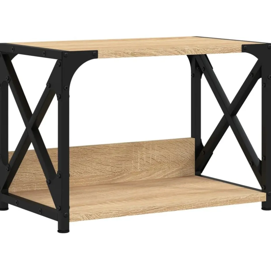 Outlet vidaXL Skrivarställ 2 hyllor sonoma-ek 44x26x31,5 cm konstruerat trä Sonoma ek