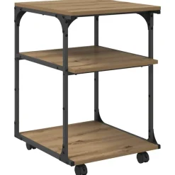 Discount vidaXL Skrivarställ 43 x 48 x 64 cm Konstruerat trä artisan ek
