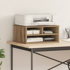 New vidaXL Skrivarställ 49 x 40 x 22.5 cm Konstruerat trä artisan ek