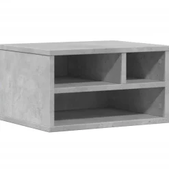 vidaXL Skrivarställ betonggrå 40x32x22,5 cm konstruerat trä