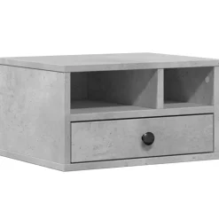 vidaXL Skrivarställ betonggrå 40x32x22,5 cm konstruerat trä