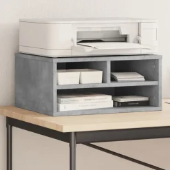 Outlet vidaXL Skrivarställ 49x40x22,5 cm konstruerat trä Betonggrå