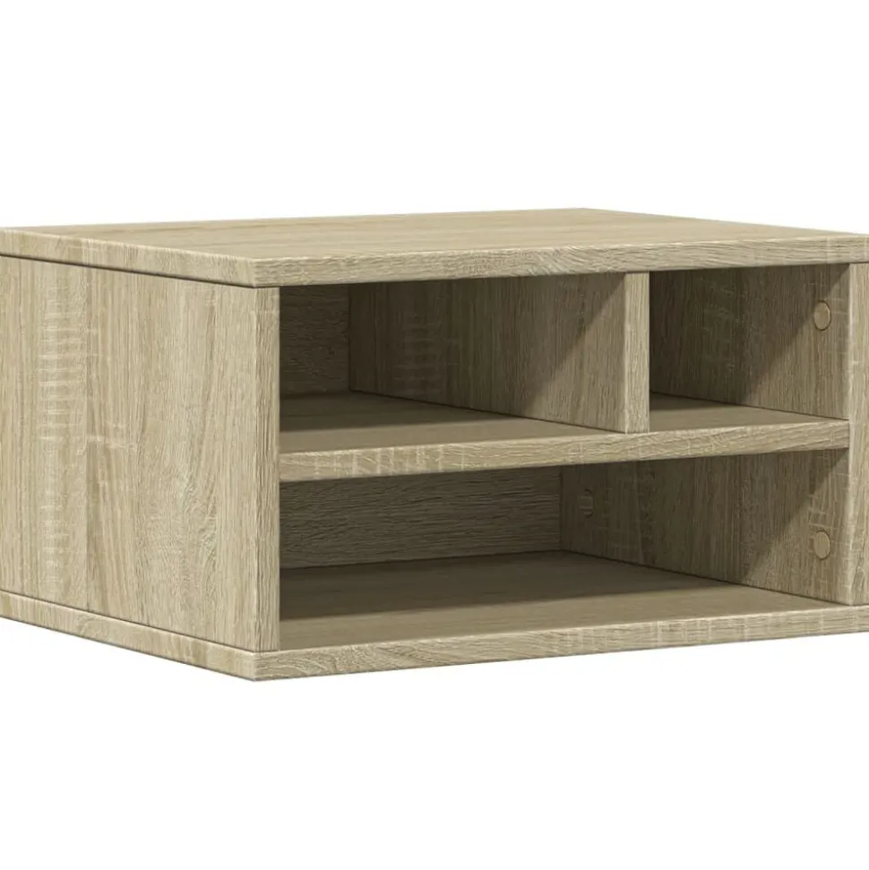 vidaXL Skrivarställ sonoma-ek 40x32x22,5 cm konstruerat trä