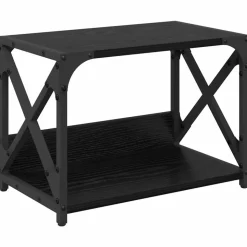vidaXL Skrivarställ Svart Ek 44 x 26 x 31.5 cm Konstruerat trä