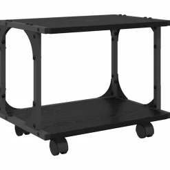 Outlet vidaXL Skrivarställ 41 x 28 x 33.5 cm Konstruerat trä Svart ek