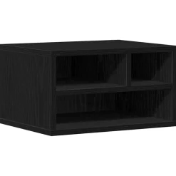 vidaXL Skrivarställ Svart Ek 40 x 32 x 22,5 cm Konstruerat trä