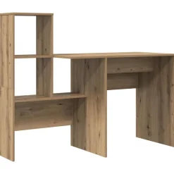 Online vidaXL Skrivbord 131,5 x 50 x 106,5 cm Konstruerat trä artisan ek