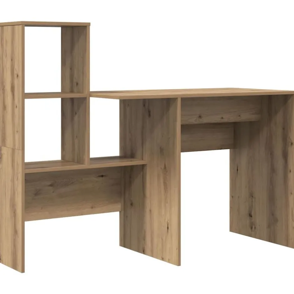Online vidaXL Skrivbord 131,5 x 50 x 106,5 cm Konstruerat trä artisan ek