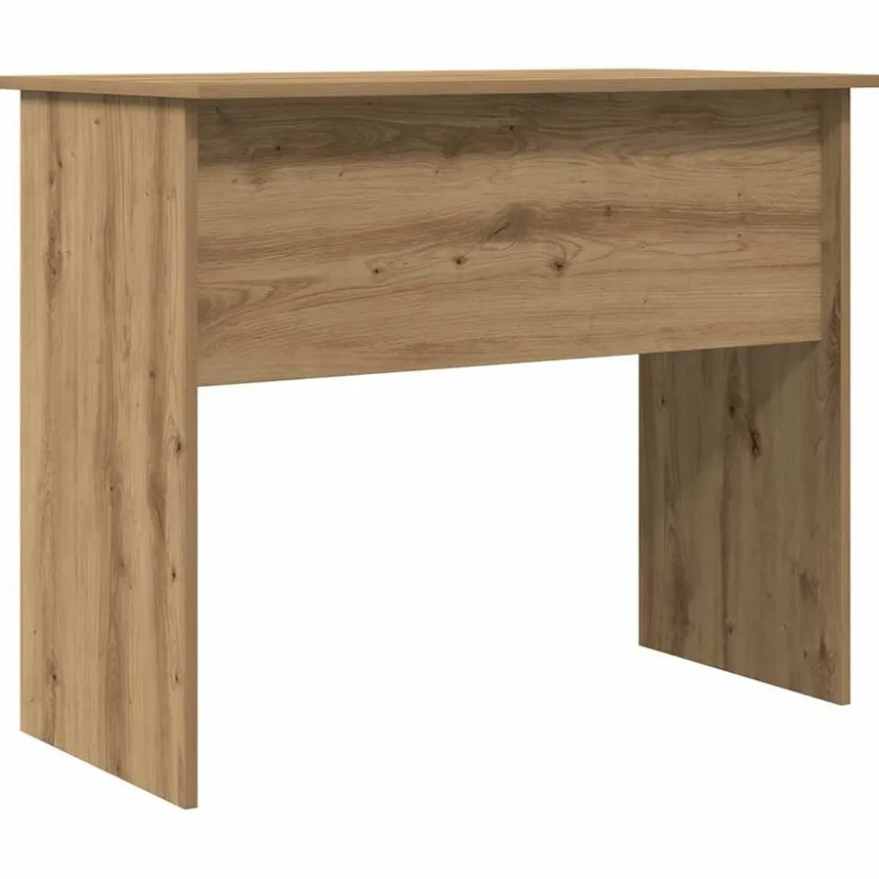 vidaXL Skrivbord artisan ek 90x50x74 cm konstruerat trä