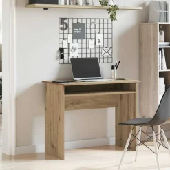 vidaXL Skrivbord artisan ek 90x50x74 cm konstruerat trä