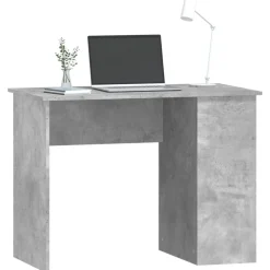 vidaXL Skrivbord 100x55x75 cm konstruerat trä Betonggrå
